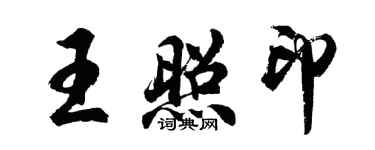 胡問遂王照印行書個性簽名怎么寫
