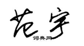 朱錫榮范宇草書個性簽名怎么寫