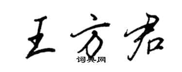 王正良王方君行書個性簽名怎么寫