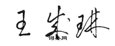 駱恆光王成琳草書個性簽名怎么寫