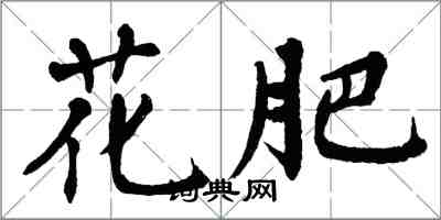 翁闓運花肥楷書怎么寫