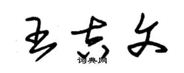 朱錫榮王吉文草書個性簽名怎么寫