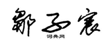 朱錫榮鄒子宸草書個性簽名怎么寫