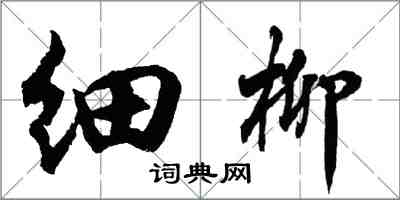 胡問遂細柳行書怎么寫