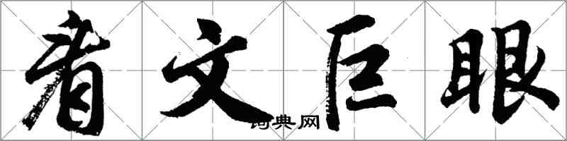 胡問遂看文巨眼行書怎么寫