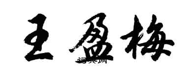 胡問遂王盈梅行書個性簽名怎么寫