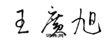 駱恆光王廣旭草書個性簽名怎么寫