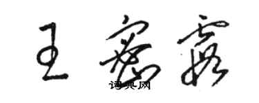 駱恆光王密霞草書個性簽名怎么寫