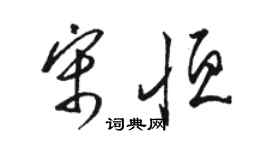 駱恆光宋恆草書個性簽名怎么寫