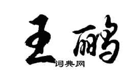 胡問遂王鸝行書個性簽名怎么寫