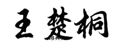 胡問遂王楚桐行書個性簽名怎么寫