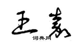 曾慶福王嘉草書個性簽名怎么寫