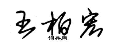 朱錫榮王柏宏草書個性簽名怎么寫