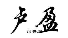 胡問遂盧盈行書個性簽名怎么寫