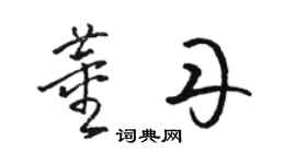 駱恆光董丹草書個性簽名怎么寫