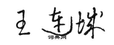 駱恆光王連城草書個性簽名怎么寫