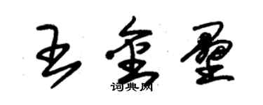 朱錫榮王金壘草書個性簽名怎么寫