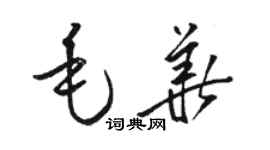 駱恆光毛華草書個性簽名怎么寫