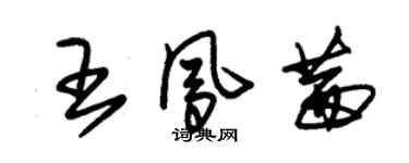 朱錫榮王鳳茜草書個性簽名怎么寫