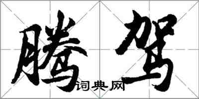 胡問遂騰駕行書怎么寫