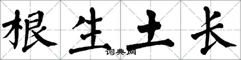 翁闓運根生土長楷書怎么寫