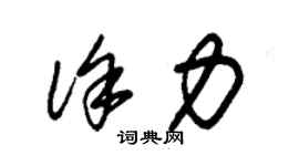 朱錫榮徐力草書個性簽名怎么寫