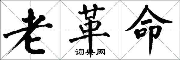 翁闓運老革命楷書怎么寫