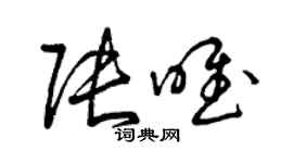 曾慶福張唯草書個性簽名怎么寫