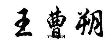 胡問遂王曹朔行書個性簽名怎么寫