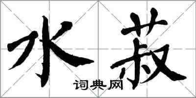 翁闓運水菽楷書怎么寫