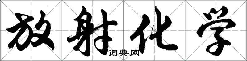 胡問遂放射化學行書怎么寫