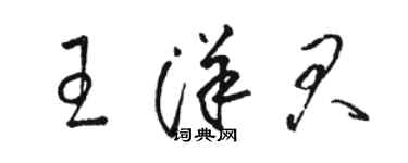 駱恆光王洋君草書個性簽名怎么寫