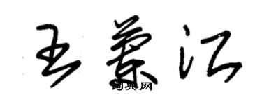 朱錫榮王蘭江草書個性簽名怎么寫
