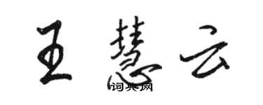 駱恆光王慧雲行書個性簽名怎么寫