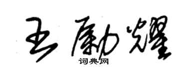 朱錫榮王勵耀草書個性簽名怎么寫