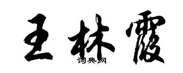 胡問遂王林霞行書個性簽名怎么寫