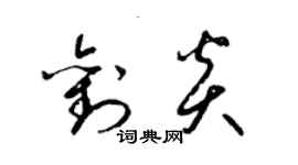 梁錦英劉炎草書個性簽名怎么寫