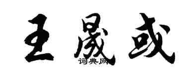 胡問遂王晟或行書個性簽名怎么寫