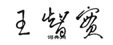 駱恆光王智實草書個性簽名怎么寫