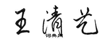 駱恆光王清藝行書個性簽名怎么寫