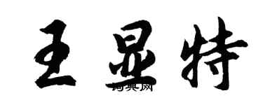 胡問遂王顯特行書個性簽名怎么寫