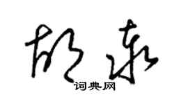 梁錦英胡泰草書個性簽名怎么寫