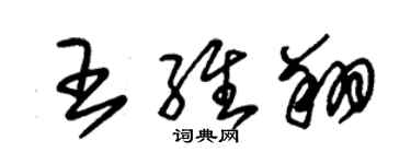 朱錫榮王維翔草書個性簽名怎么寫