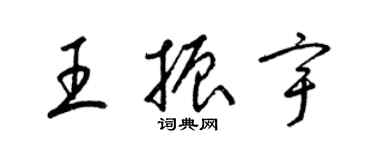 梁錦英王振宇草書個性簽名怎么寫