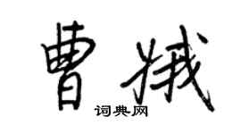 王正良曹娥行書個性簽名怎么寫