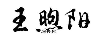 胡問遂王煦陽行書個性簽名怎么寫