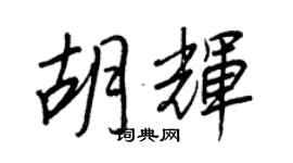 王正良胡輝行書個性簽名怎么寫