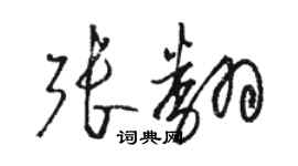 駱恆光張翻草書個性簽名怎么寫