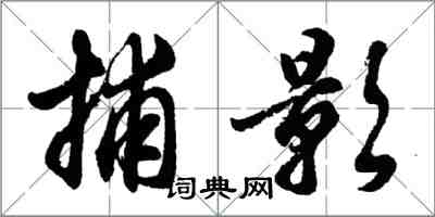 胡問遂捕影行書怎么寫