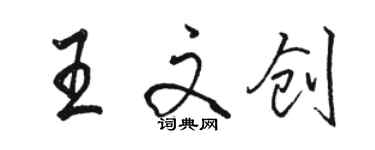 駱恆光王文創行書個性簽名怎么寫